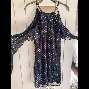 Michael Kors Cold Shoulder, Polka Dot Dress